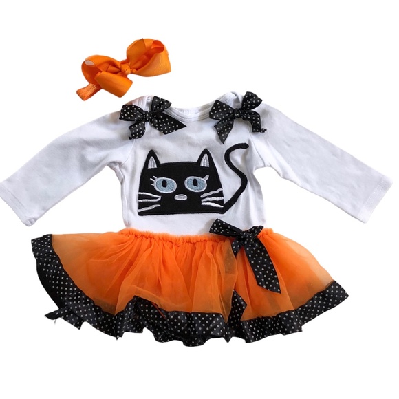 Halloween Tutu Onesie 0-3 months - Picture 1 of 4